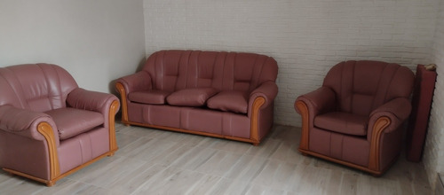 Juego De Living: Sillón De 3 Cuerpos + 2 Individuales 