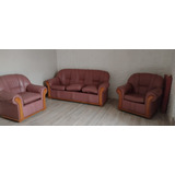 Juego De Living: Sillón De 3 Cuerpos + 2 Individuales 