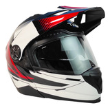 Casco Techx2 Tx-909 Cross Negro/blanco/rojo Ecer22-05/dot