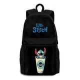 Mochila Lilo & Stitch Coffee Bolsa Escolar 