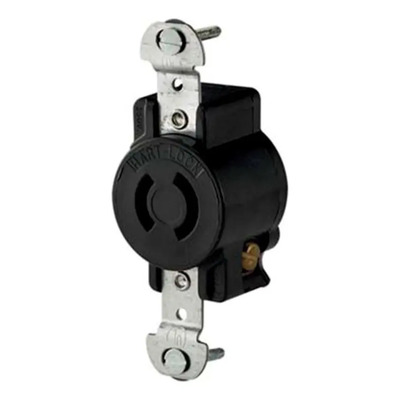 Receptáculo Negro Sencillo 20A Arrow Hart Modelo AH-7210B Industrial | MercadoLibre