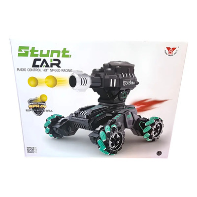 Tanque a Control Remoto TRT TOYS Negro Lanza Bolas de Agua | Envío gratis