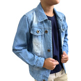 Jaqueta Jeans Masculina Infantil Casaco De Frio Tradicional