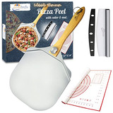 Pizza Peel 12 X14 Inch Aluminum Pizza Paddle With Folda...