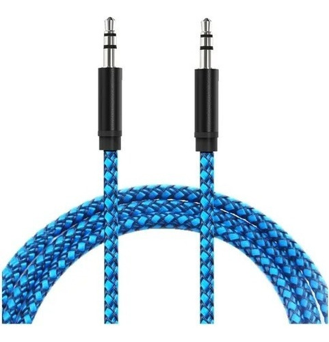 Cable Auxiliar Jack 3.5mm Macho Stereo Mallado 1 Mt Musica