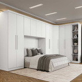 Guarda Roupa Modulado Casal Safira 11 Portas Cor Branco