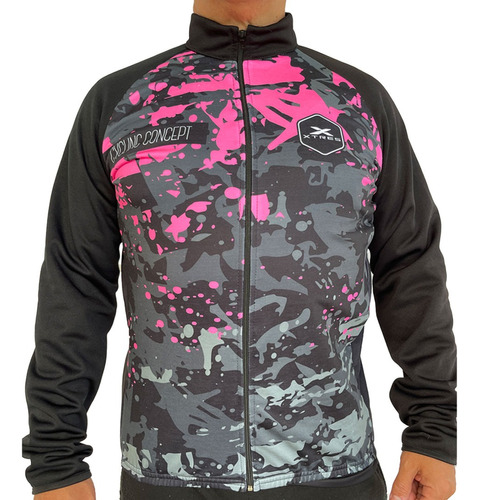 Campera Deportiva Ciclismo Rompeviento Bici Bolsillo Trasero