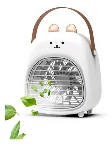 Ventilador De Escritorio Con Spray Recargable Diseño Kawaii