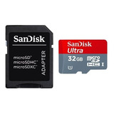 Memoria Micro Sd 32gb 533x Sandisk Ultra 80mb/s Adaptador