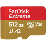 Memoria Microsdxc Sandisk Extreme 512gb Con Adaptador