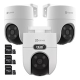 Combo X 3 Camara Ezviz H8c 360 Exterior Wifi Memoria 32gb