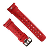 Malla Casio Original Para Modelo G-shock G-9000 Mudman Rojo 