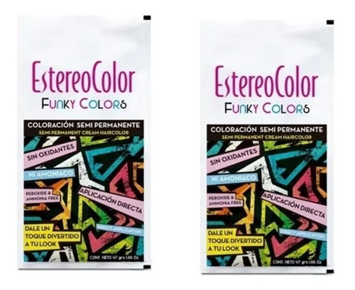 Tintura Estereocolor Funky Color Colores Fantasía 47g 