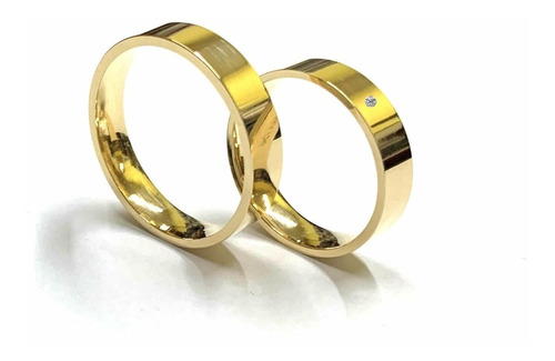 Aliança De Ouro Casamento 18k 750 Anatômica Luxo C/ 3,0mm