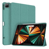 Funda Para iPad 12 Pro C/soporte De Lapiz Verde