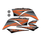 Jogo Kit Adesivos Xtz 250 Lander 2012 2013 Preta - Lb10364