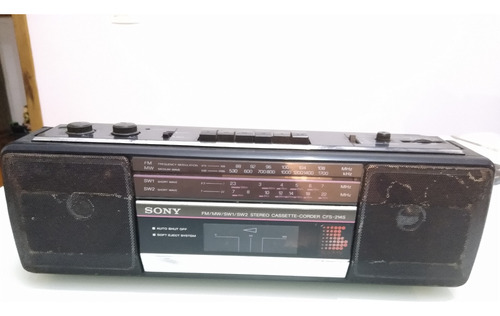 Rádio Sony Gravador Portátil Cfs-214s