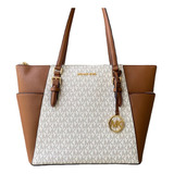 Bolsa Mujer Michael Kors Charlotte Tote Vainilla 35t0gcft3b 