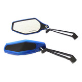 Espejo Universal Azul 040 10mm Rosca Izquierda Y Derecha