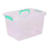 Caja Organizadora Plastica Floresta Tapa 38x28x23 Con Trabas