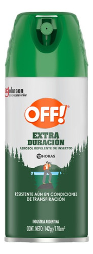 Repelente Mosquitos Off Extra Duración 170ml Camping Family