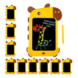 Kit 10 Lousas Mágica Tablet Colorida Girafa Revenda Atacado
