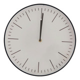 Reloj De Pared Negro Moderno Minimalista Silencioso 30cms 