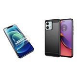 Funda Carbono + Hidrogel Compatible Con Moto G84 5g