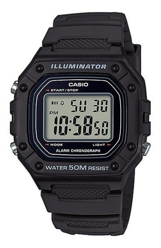 Reloj Casio Digital W-218h-1a Sumergible 50m, Garantia Oficial 2 Años Casio Centro ( Caba ), Envio Gratis !