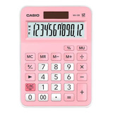 Calculadora De Mesa 12 Dígitos Compacta Mx-12b-pk Casio Rosa