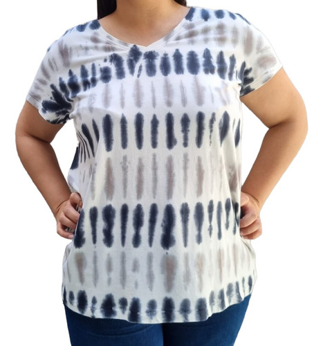 Remera Blusa Batik Talle Grande Algodón 100% Suave Importada