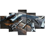 Quadro Decorativo Mosaico Salao Barbeiro Para Barbearia Mdf