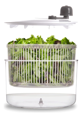 Bino | Ensalada Spinner - 2.75 Qt | Spinner De Lechuga Manua