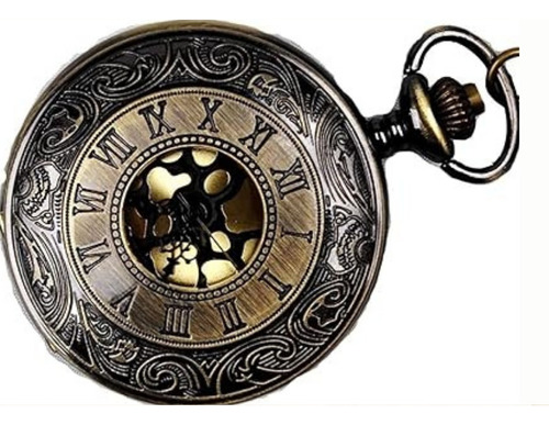 Reloj De Bolsillo De Cuarzo Moda Patrón De Números Romanos