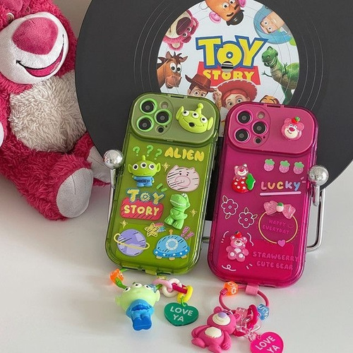 Funda Para iPhone 3d Oso De Toy Story + Cristal Templado