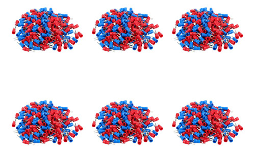 Terminales De Horquilla Aislados Con Conector De Cable Rojo