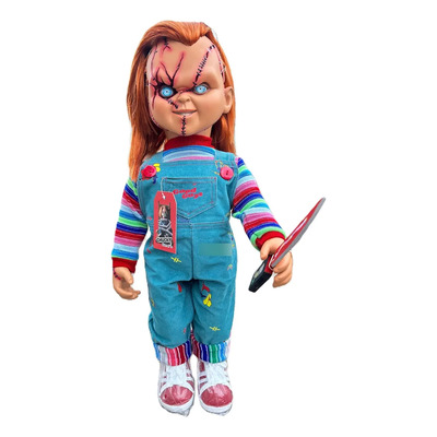 Chucky Cicatrizado De Vinil 67 Cm Con Sonido Y Cuchillo | Envío gratis