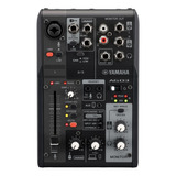 Mesa De Som Yamaha Ag03mk2 Bk Com Interface Usb 3 Canais