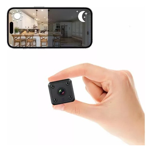 Mini Cámara Espía Wifi 1080p Recargable Con Visión Nocturna