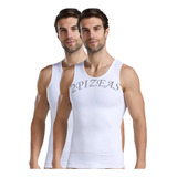 Camisas Compresión Para Hombres Shapewear Chaleco Cuerpo 2pz