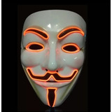 Mascara Led Venganza. Anonymous. Guy Fawkes. Vendetta.haker