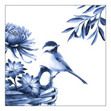 Guardanapo Ambiente Para Decoupage Blue Bird Com 20 Unid.
