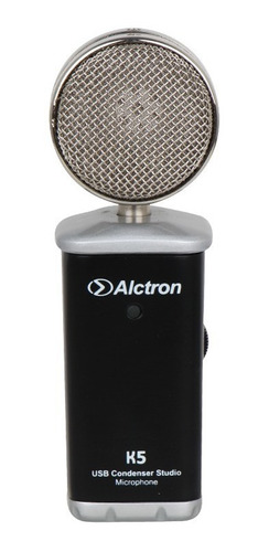 Micrófono Condensador Con Soporte Usb Alctron K5 Cardioide