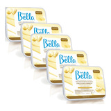 Cera Chocolate Branco 800g Depil Bella - 5 Unidades