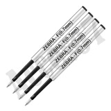 4 Repuestos Tinta Pluma Boligrafo Zebra F-301 Original 0.7mm