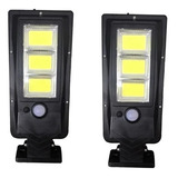 Pack X2 Foco Exterior Iluminacion Solar Foco Led 120w