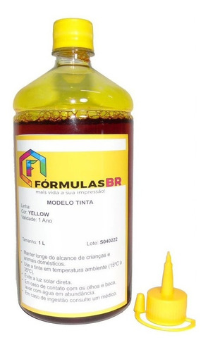 1 Litro Tinta P/ Impressora Epson Ecotank L395 Formulasbr 