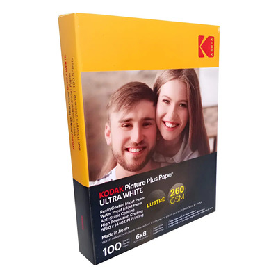 Papel Fotografico Premium Kodak 6x8 Lustre Blanco | Envío gratis