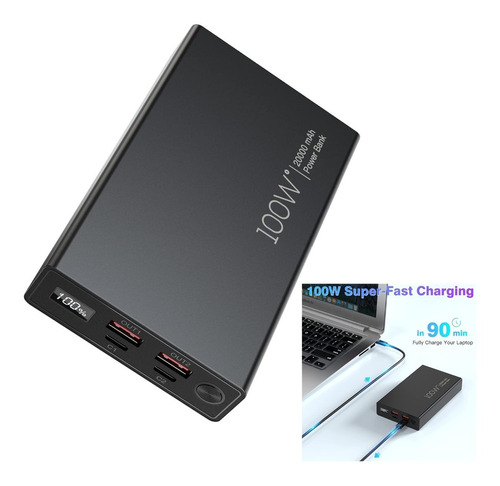 Power Bank 74wh Súper Carga Rápida Macbook Laptop Hasta 100w