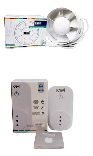 Kit Indoor Timer Wifi + Extractor 150mm Kasvi